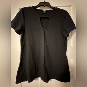 Torrid Black Keyhole Top